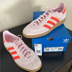 Adidas Handball Spezial Pink and Orange Shoes